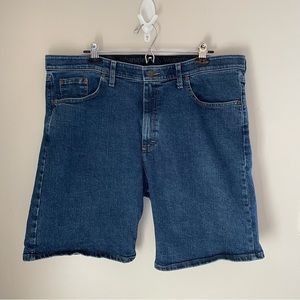 WRANGLER Jean Shorts Men's 38 Blue Denim Comfort Strip G65CFSW
